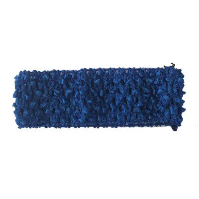 1 1/2" Royal Blue Crochet Headband