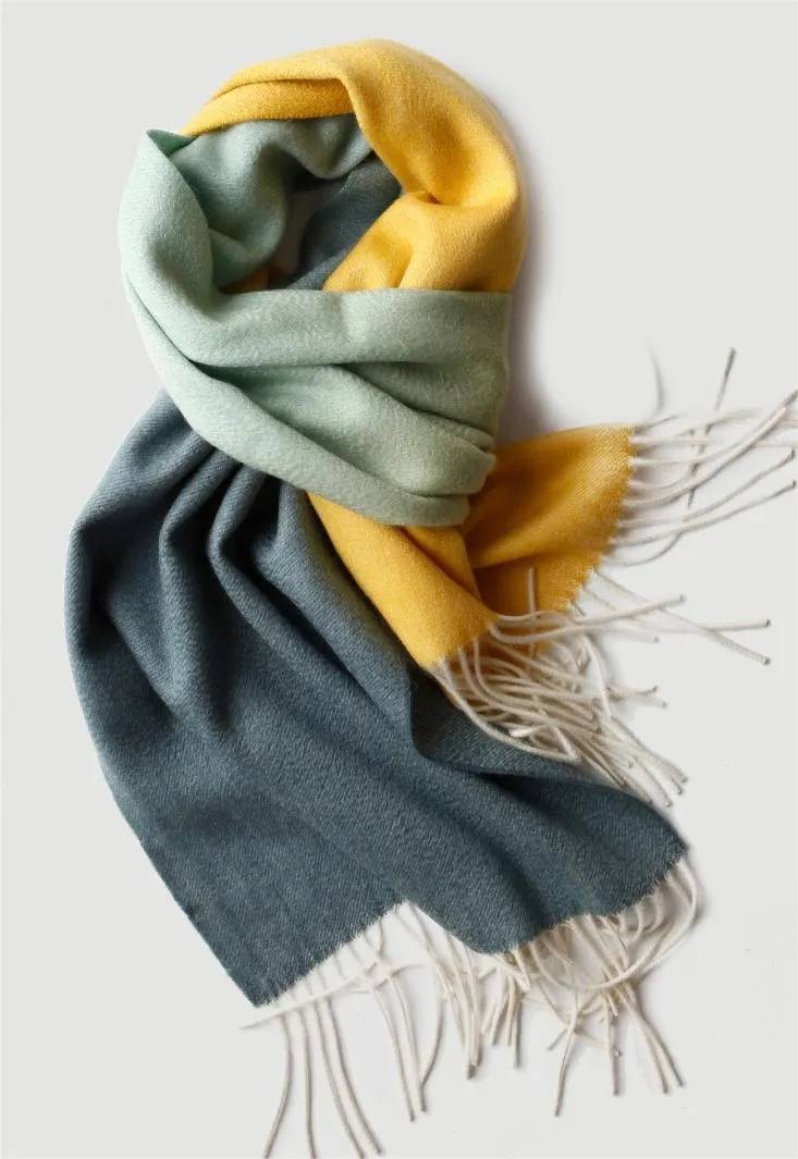 100% Mongolia Cashmere Rita Scarves (Double Sides)