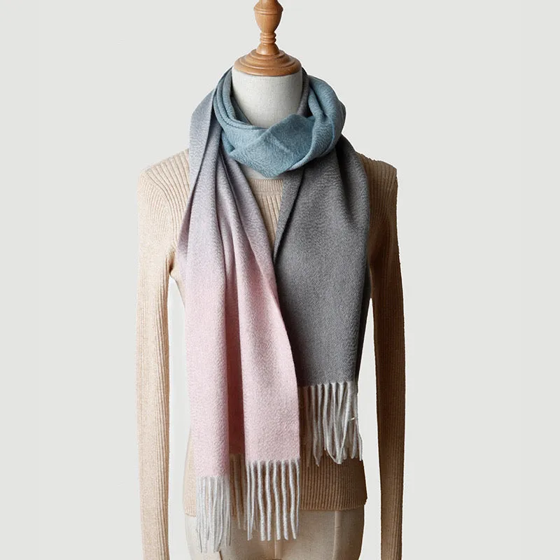 100% Mongolia Cashmere Rita Scarves (Double Sides)