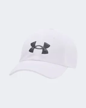 1361532-100 Ua Blitzing Adj Hat White /Pitch Gray