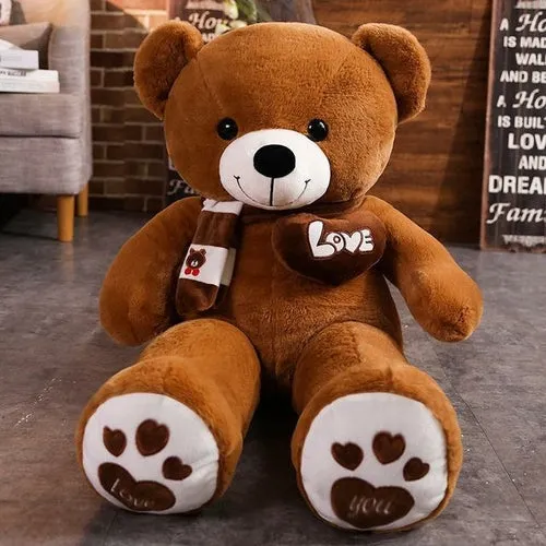 Adorable High-Quality Colorful Teddy Bears with Stylish Scarves