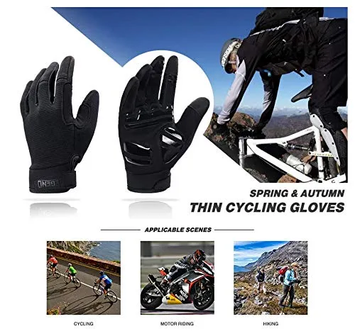 Aegend Full Finger Adjustable Lightweight Cycling Gloves