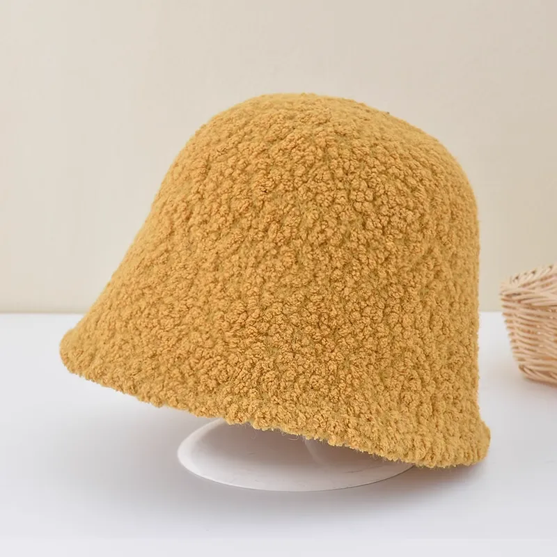 Basin Knitted Plush Bucket Fashionable Versatile Hat