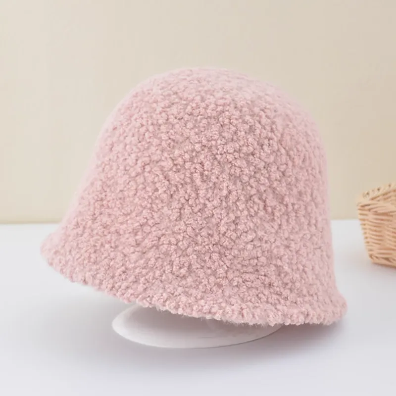 Basin Knitted Plush Bucket Fashionable Versatile Hat