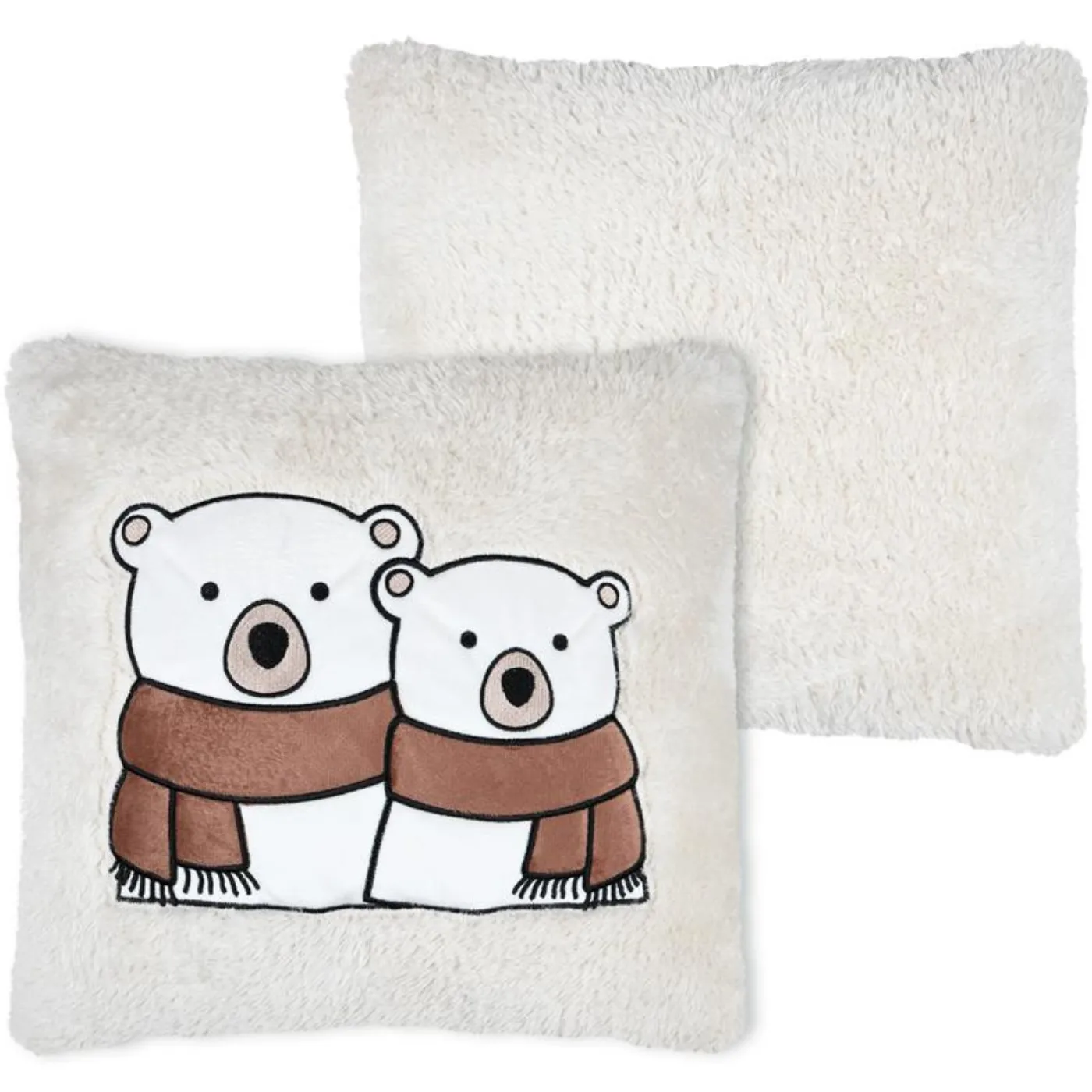 Bear Fluffy Christmas Cushion | 45cm x 45cm