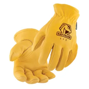 Black Stallion Elkskin Thinsulate Insulation Driving Gloves - 17T