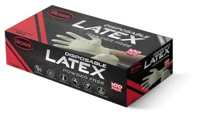 Boss B22011-L Disposable Gloves, L, Latex, White :BX100: QUANTITY: 1