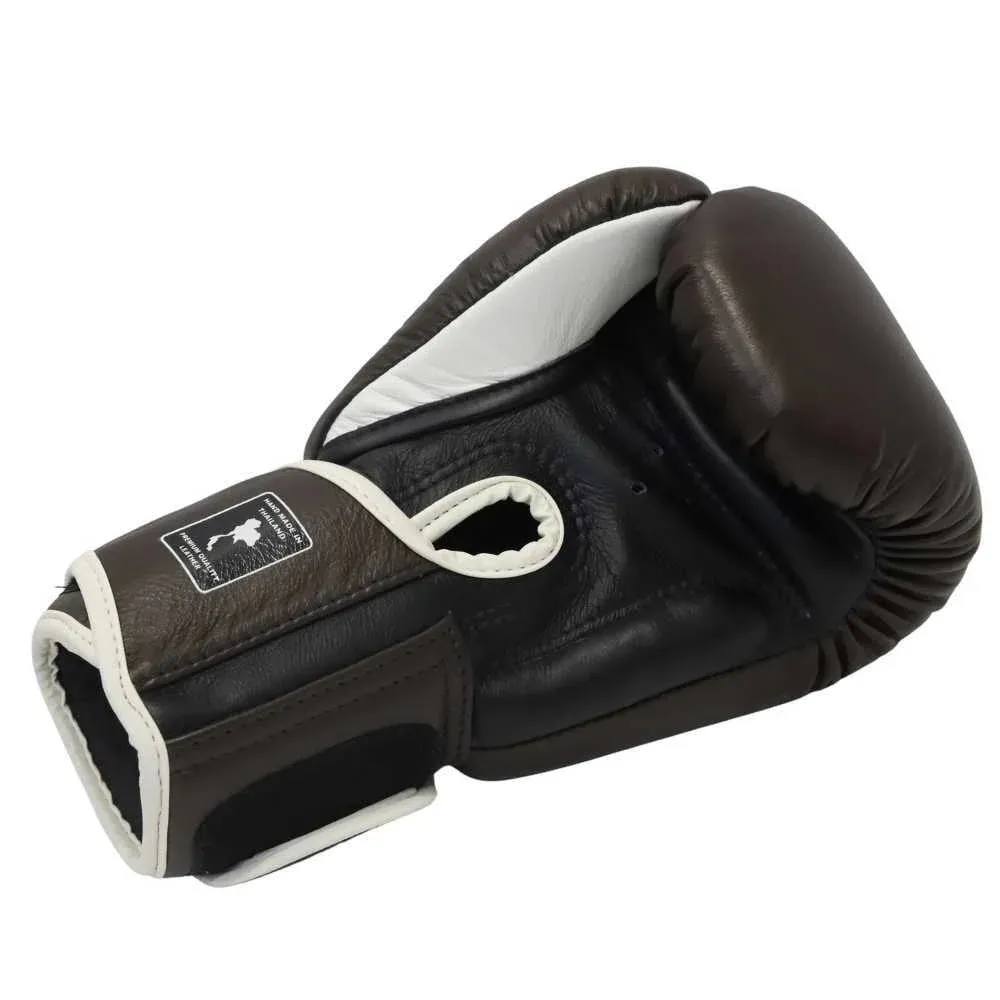 BOXING GLOVES - Siam - LEATHER - 12OZ - CHOCOLATE