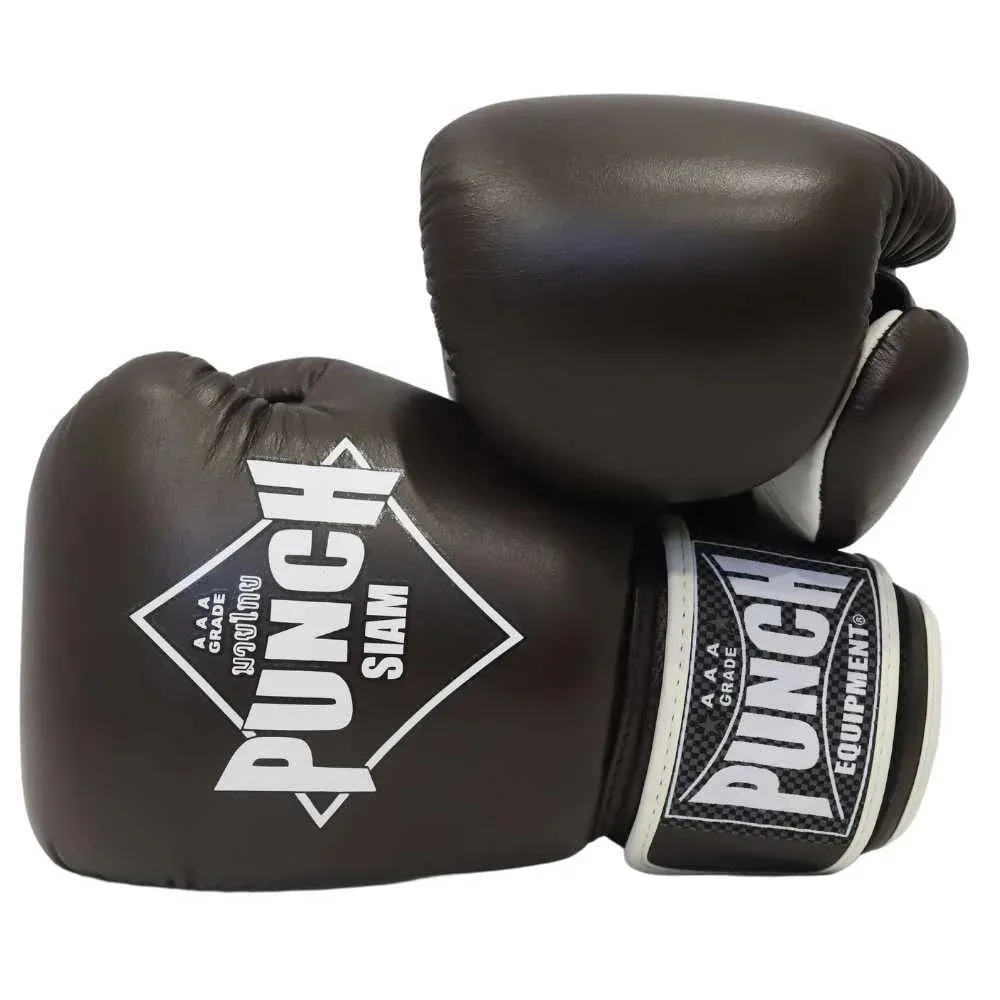 BOXING GLOVES - Siam - LEATHER - 12OZ - CHOCOLATE