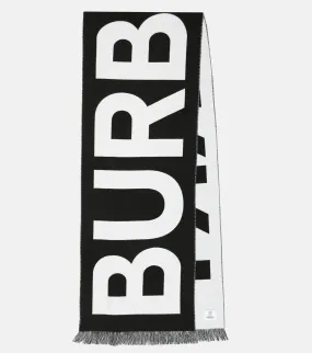 BURBERRY LOGO WOOL SCARF