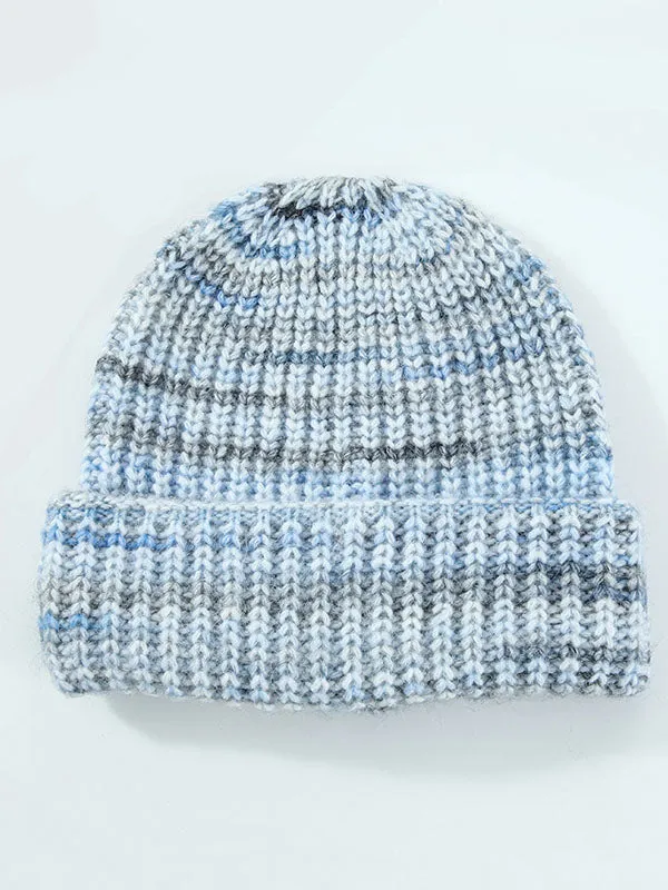 Contrast Color Keep Warm Knitted Hats