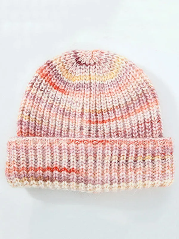 Contrast Color Keep Warm Knitted Hats