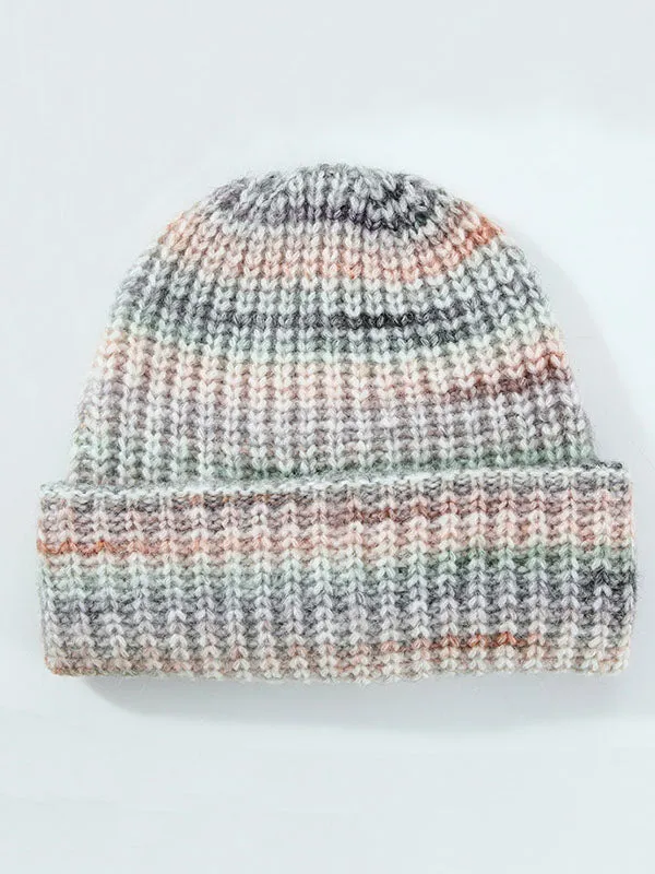 Contrast Color Keep Warm Knitted Hats