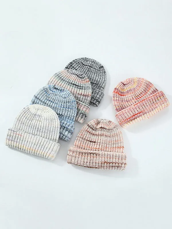 Contrast Color Keep Warm Knitted Hats