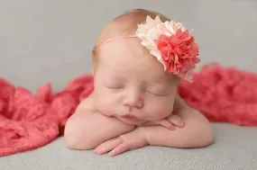 Coral Stretch Lace Layer Wrap Newborn Photography