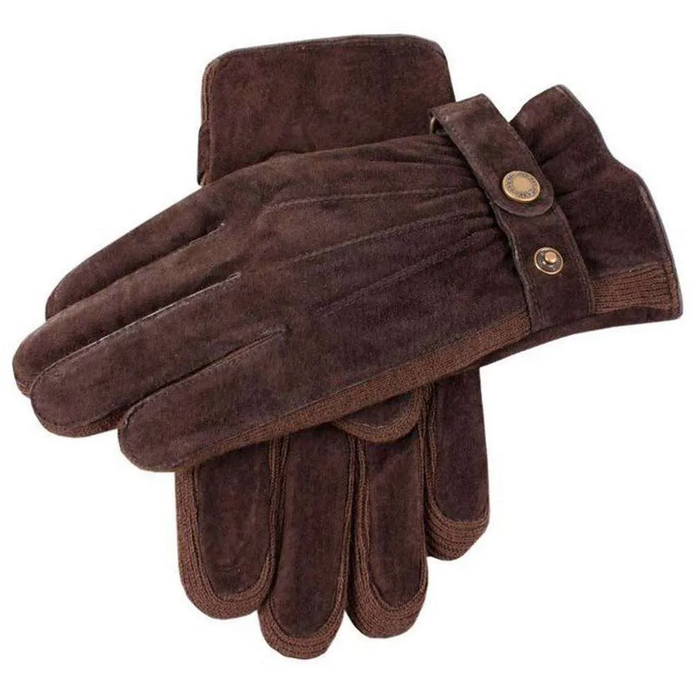 Dents Pigsuede Gloves - Brown