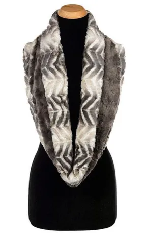 Double Cowl Shrug - Matterhorn Faux Fur with Cuddly Gray (Limited Availability)