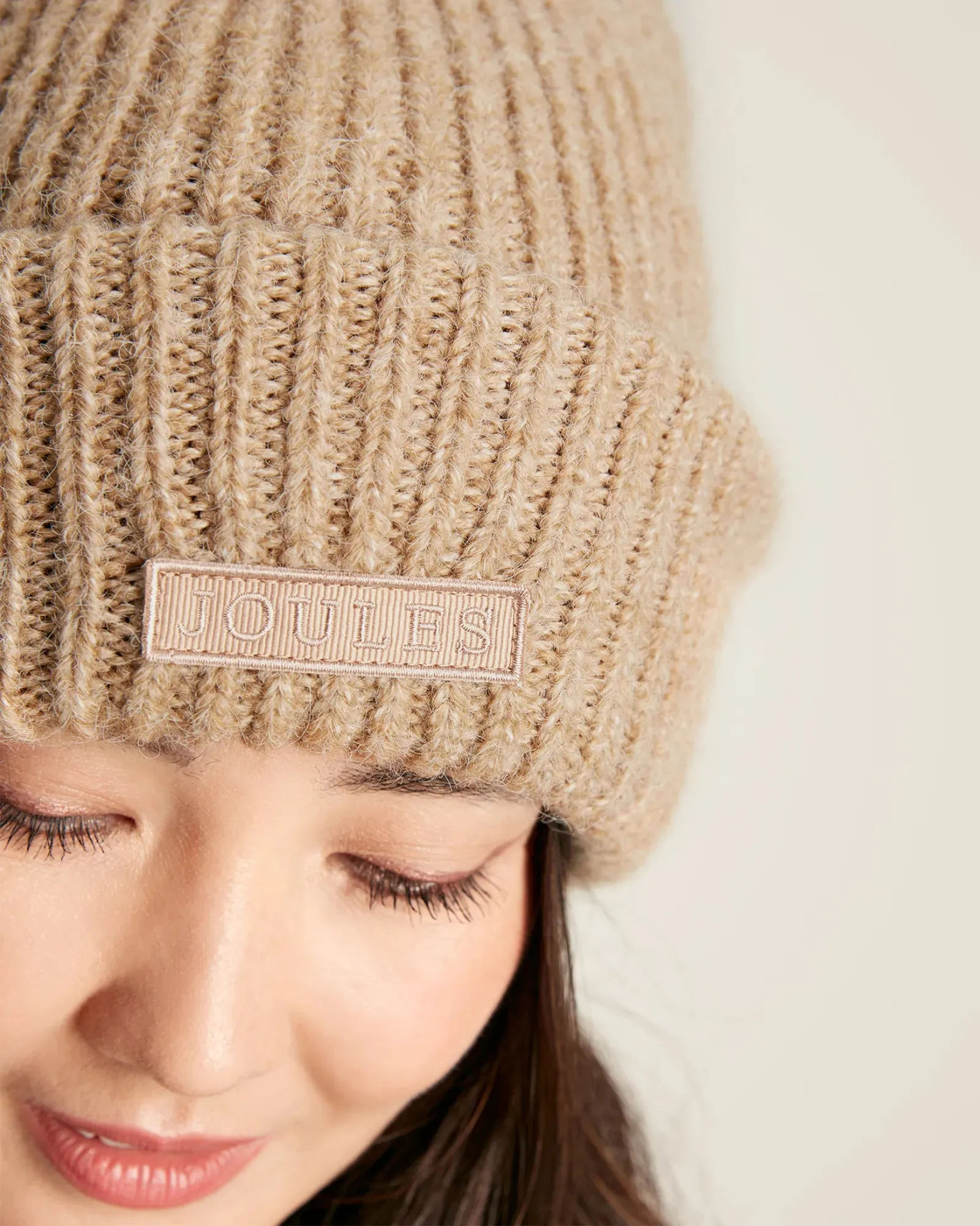 Eloise Oat Soft Oversized Beanie Hat