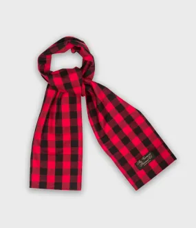 Flannel Scarf - Red Buffalo