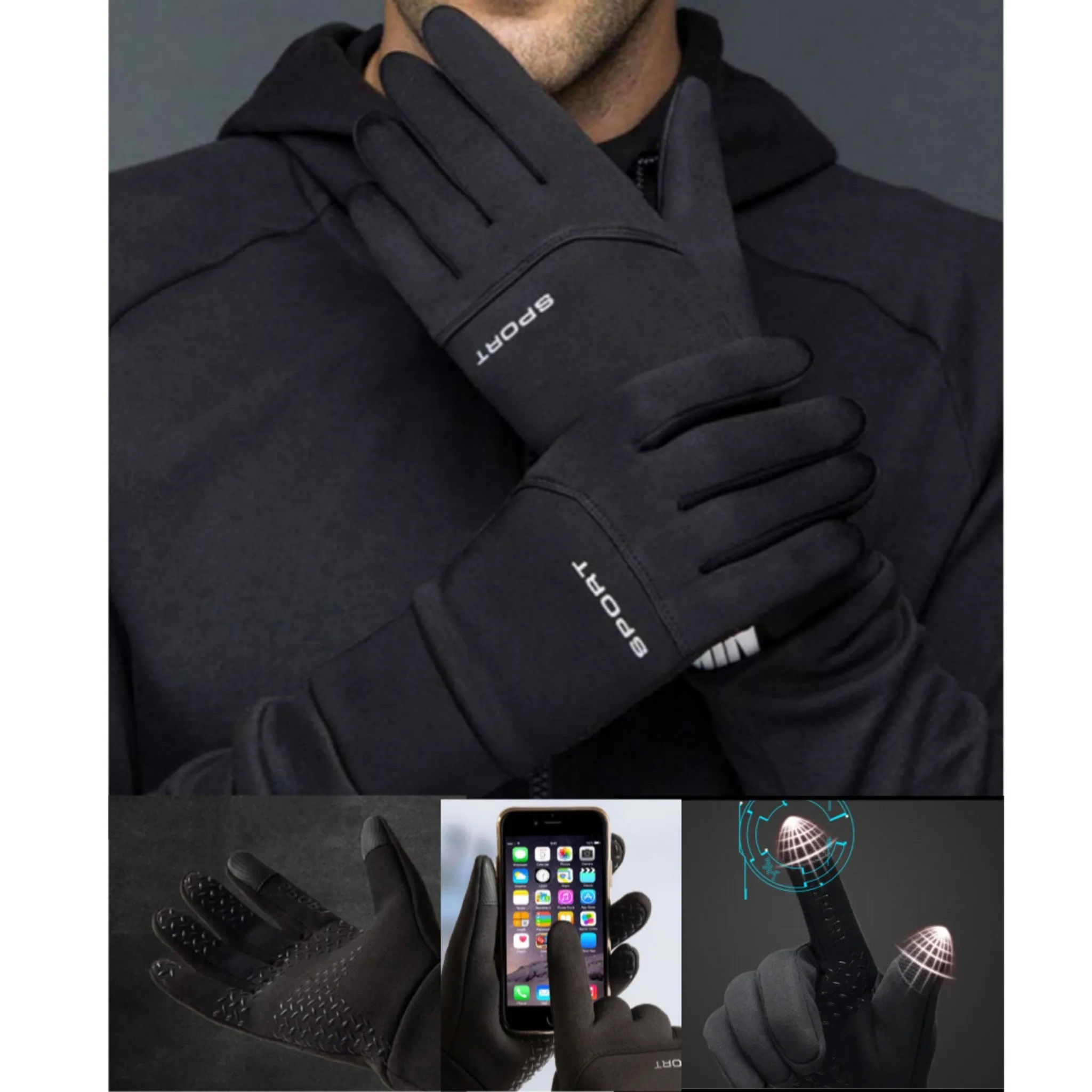 Fleece Lined Waterproof Smartphone Touch Gloves - 🏆 #66 - Clothing/Accessories - Best of December