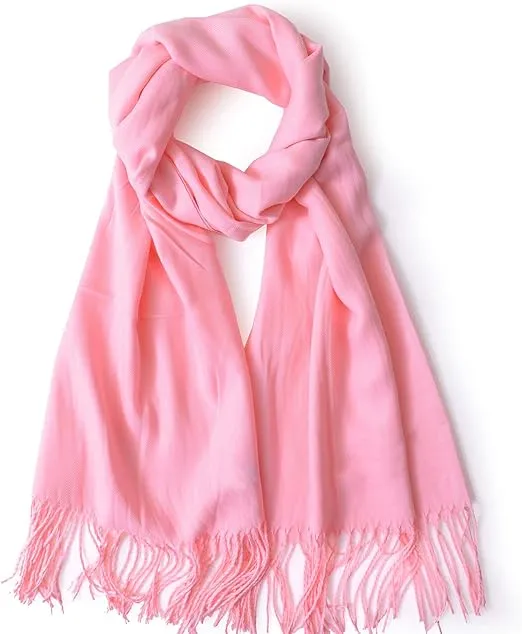 GERIINEER Winter Long Wool Soft Warm Tassel Scarves for Women | Unisex Scarfs Shawls and Wraps