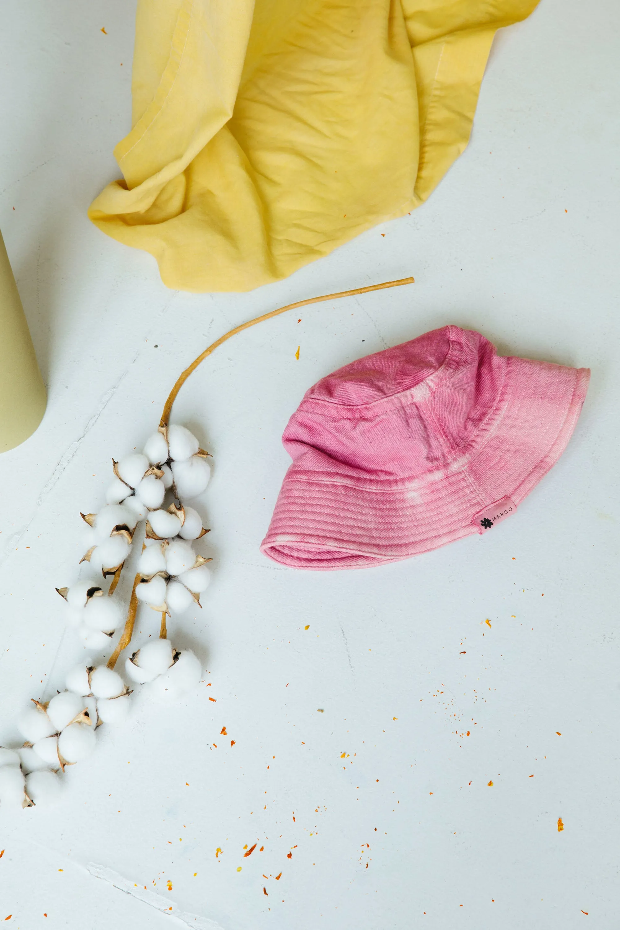 Hand-Dyed Cotton Bucket Hat - Cochineal