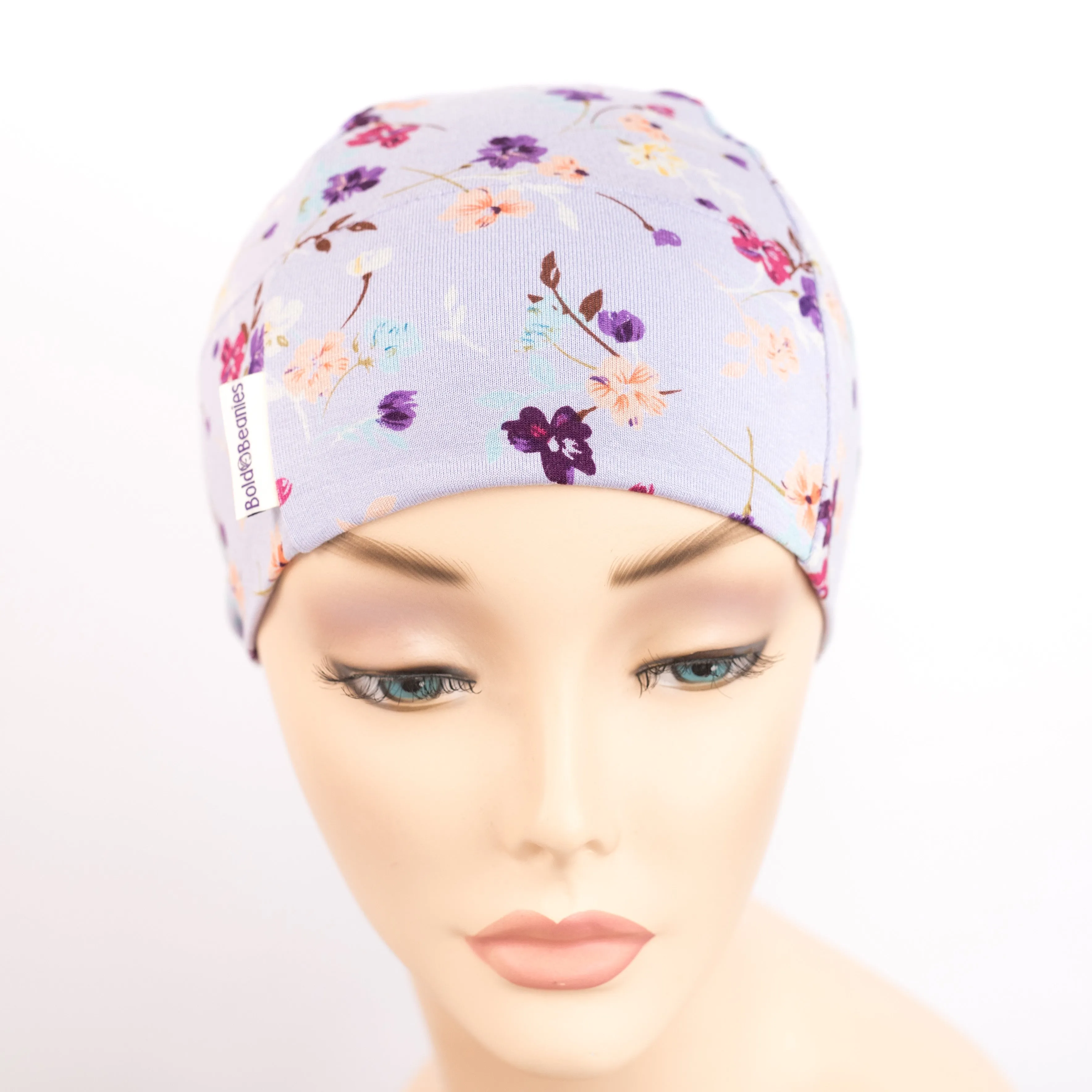 Helen Hair Loss Beanies Hat in Lilac