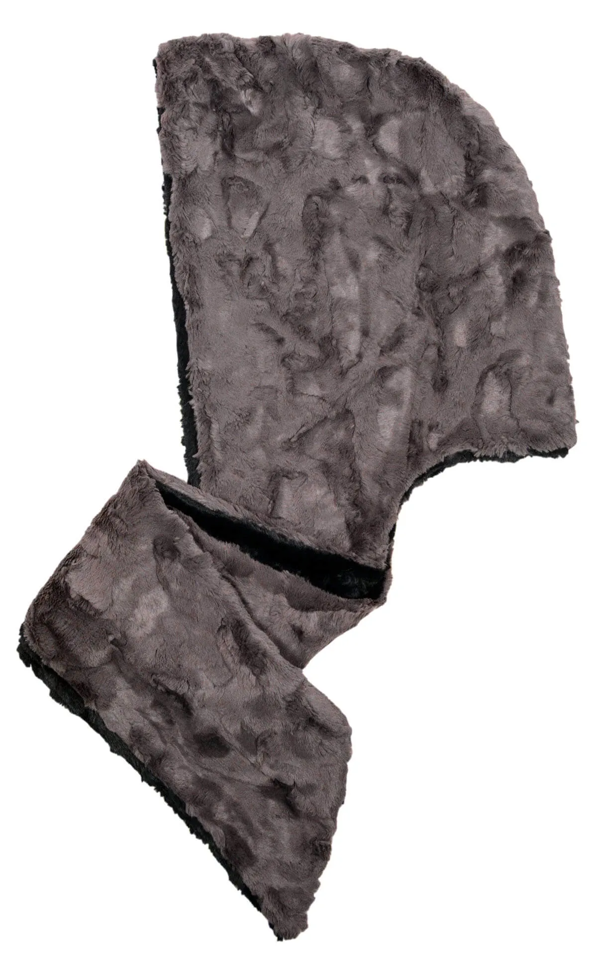 Hoody Scarf - Assorted Cuddly Faux Fur Two Tones