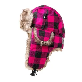 Kids Trapper Hat | Lumberjack Pink PreOrder