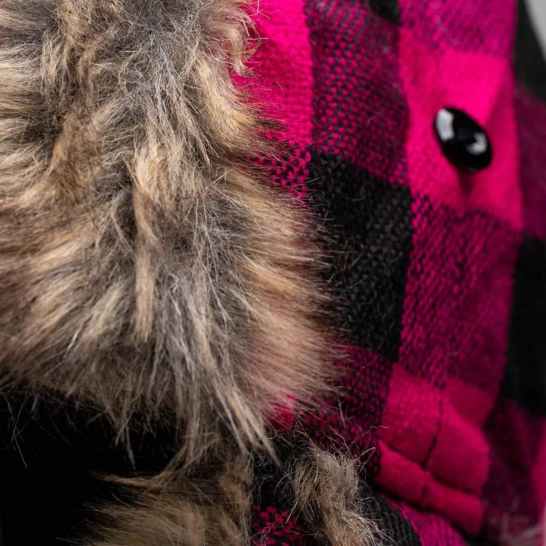 Kids Trapper Hat | Lumberjack Pink PreOrder