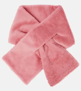 Max Mara Plush Alpaca Wool Blend Scarf, Pink