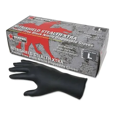 MCR Safety 6062M NITRI-STEALTH XTRA BLACKNITRILE