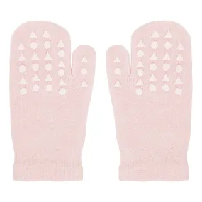 Mittens with non-slip grip - Organic Cotton - Soft Pink