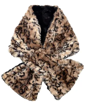 Pull-Thru Scarf - Luxury Faux Fur in Carpathian Lynx