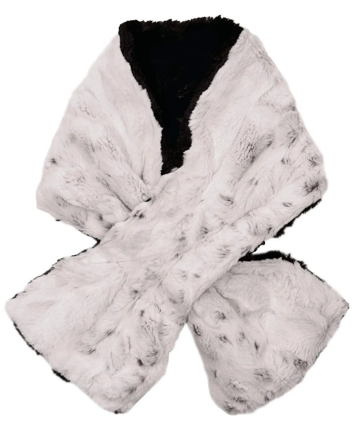 Pull-Thru Scarf - Luxury Faux Fur in Winters Frost