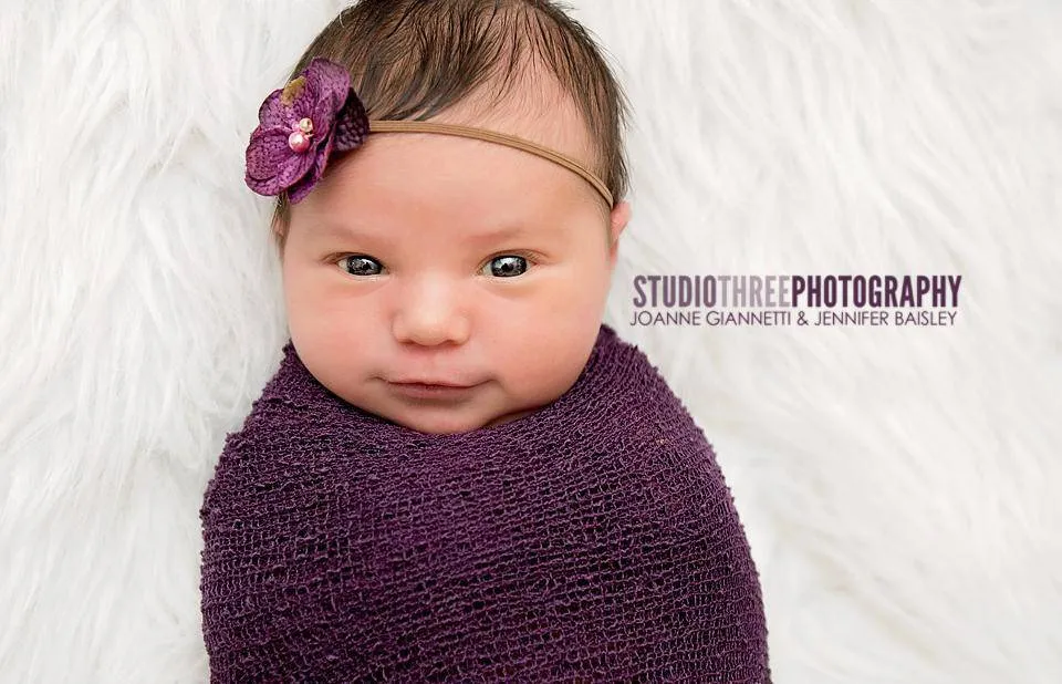 Purple Stretch Knit Baby Wrap