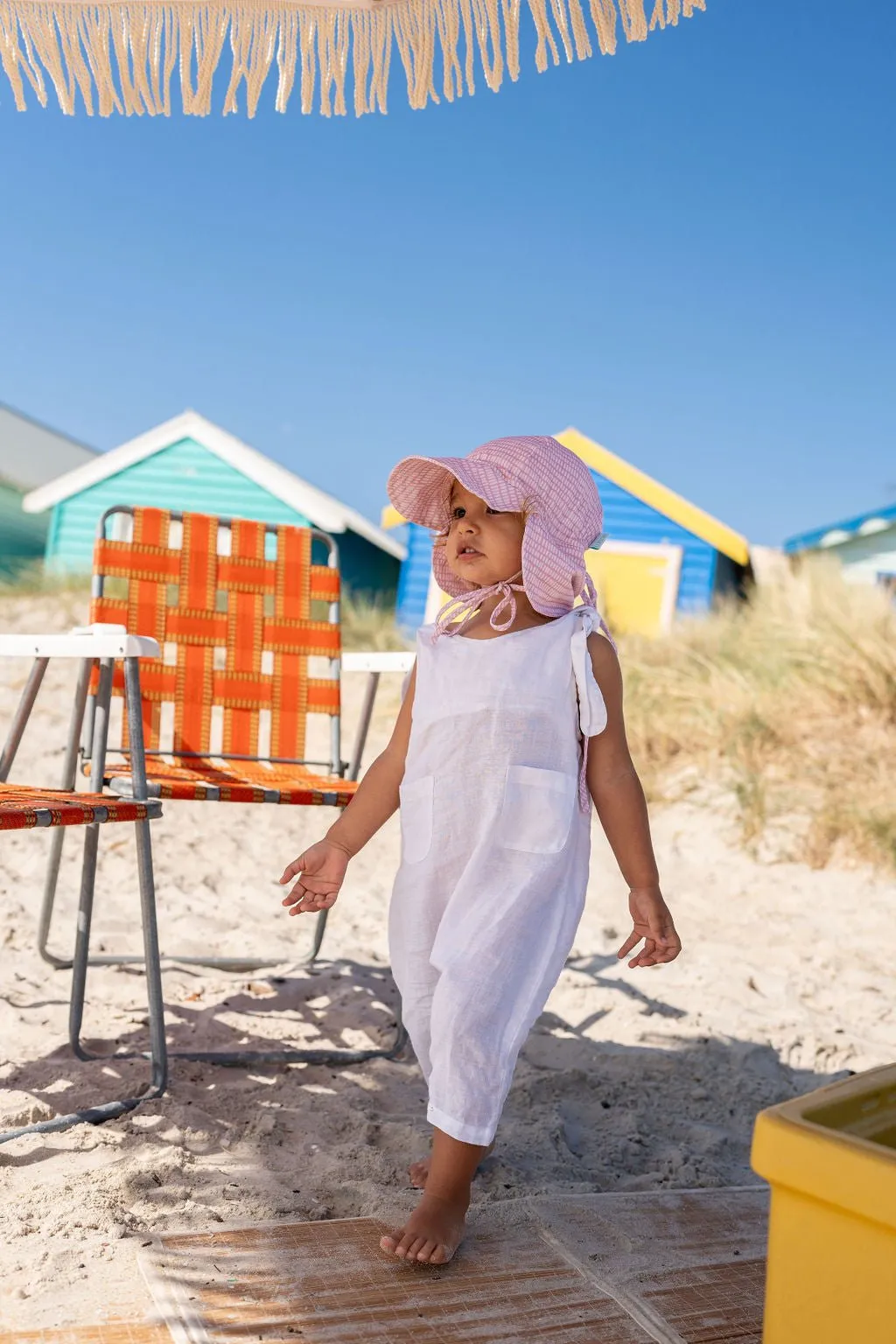 Rose Dashes Flap Hat