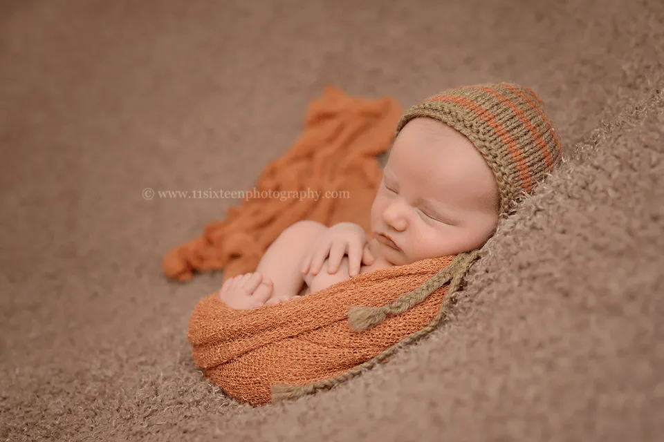 Sienna Brown Stretch Knit Baby Wrap