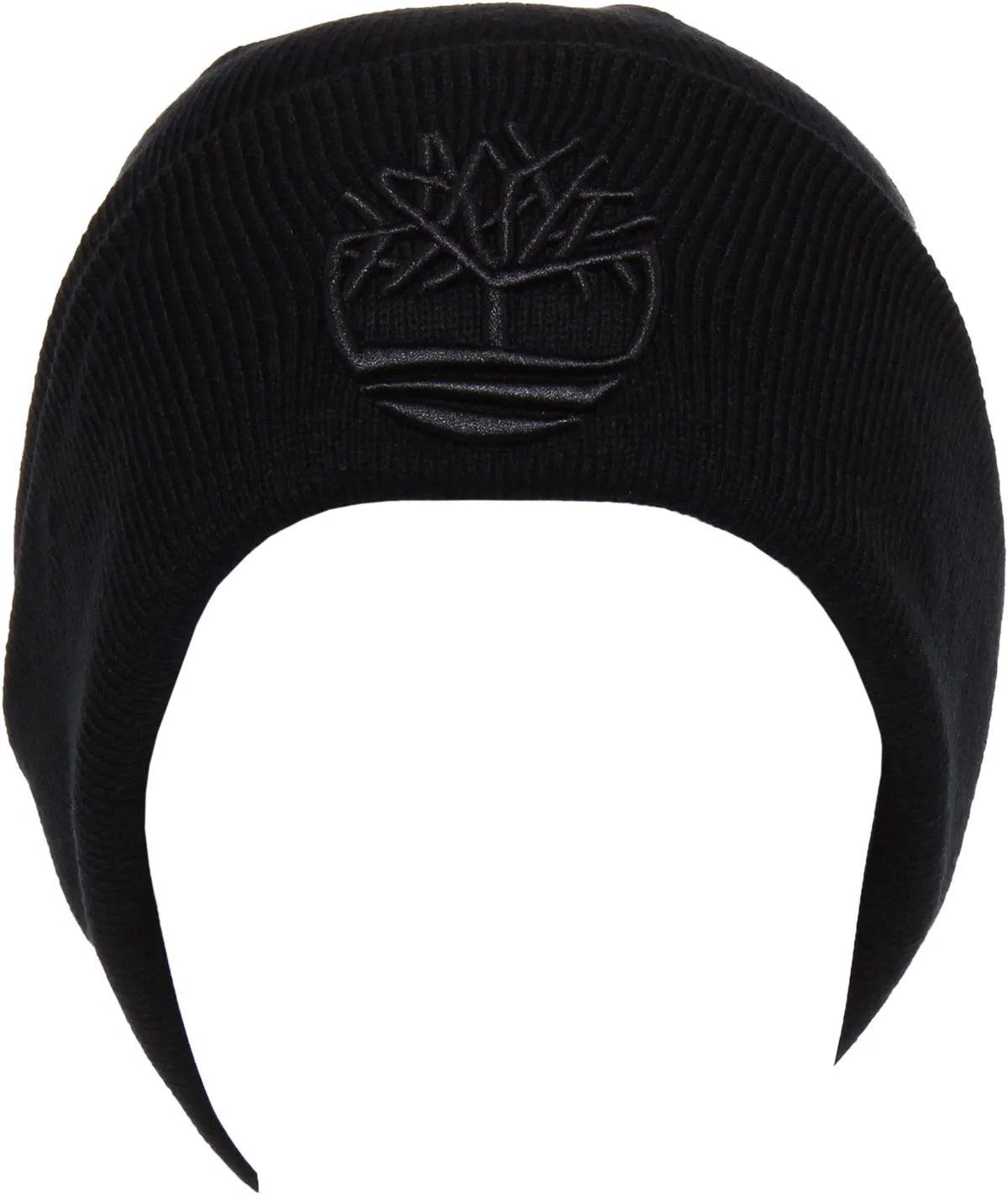 Timberland Tonal 3D Beanie Hat In Black