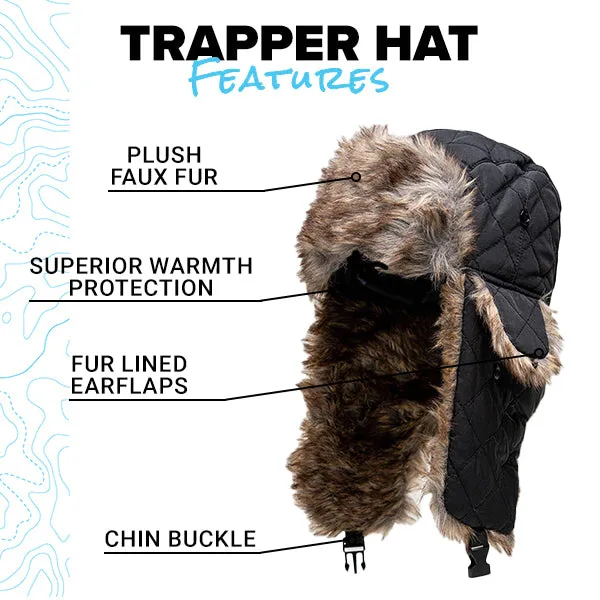 Trapper Hat | Blackout American Flag PreOrder