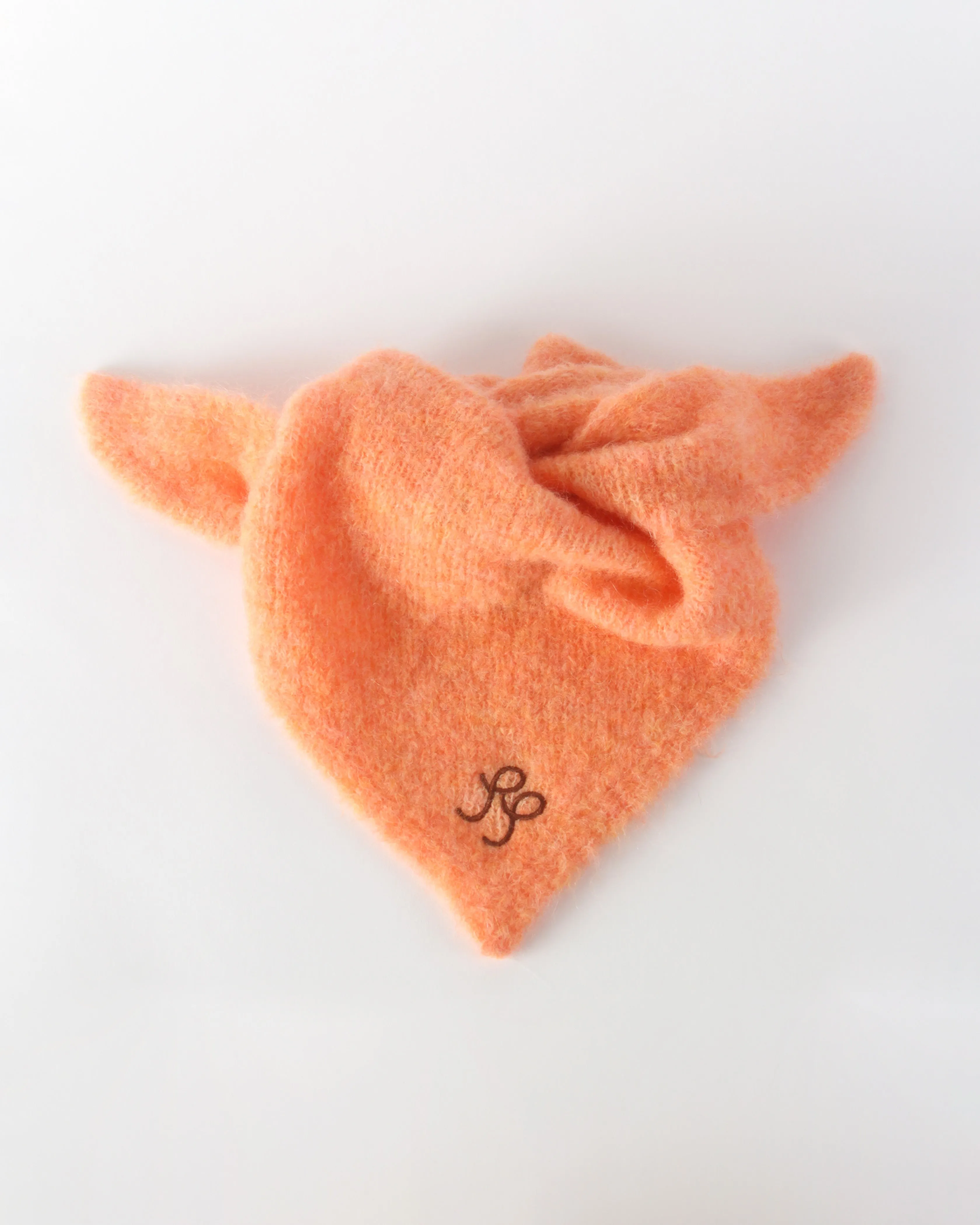 Triangle Scarf Alpaca Peach