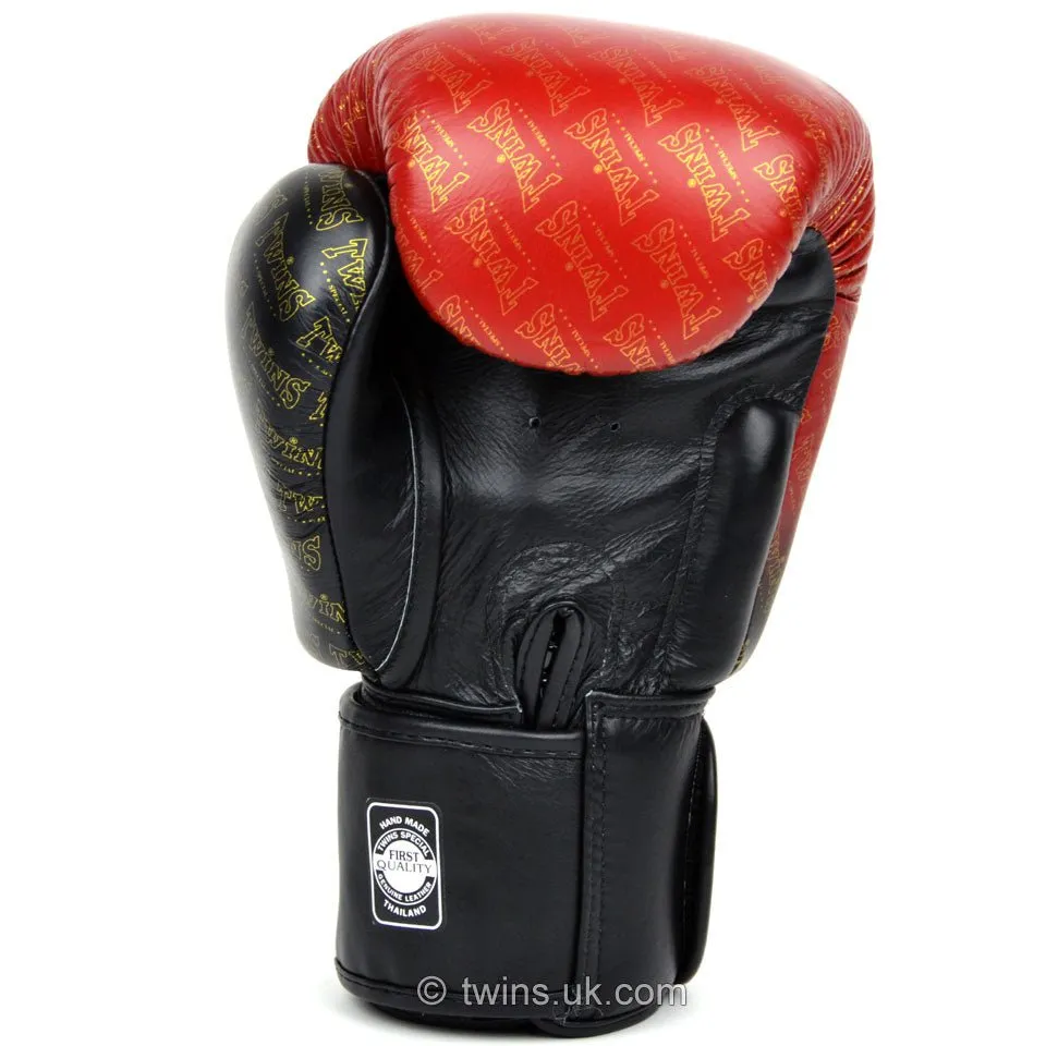 Twins Special Boxing Gloves Black-Red Fade