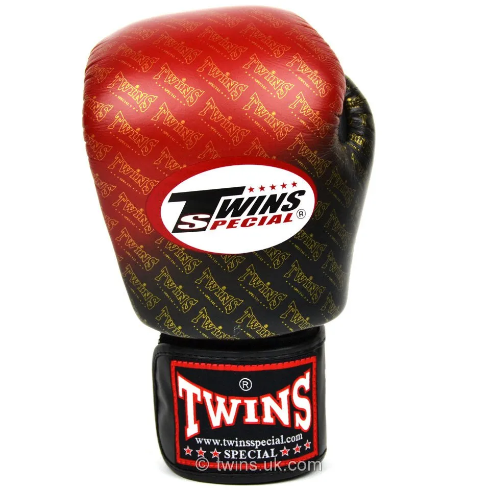 Twins Special Boxing Gloves Black-Red Fade