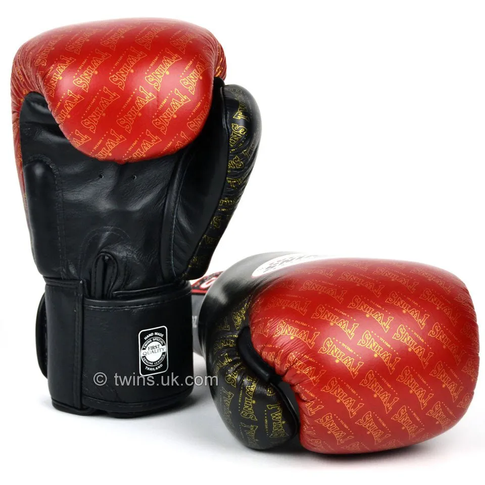 Twins Special Boxing Gloves Black-Red Fade