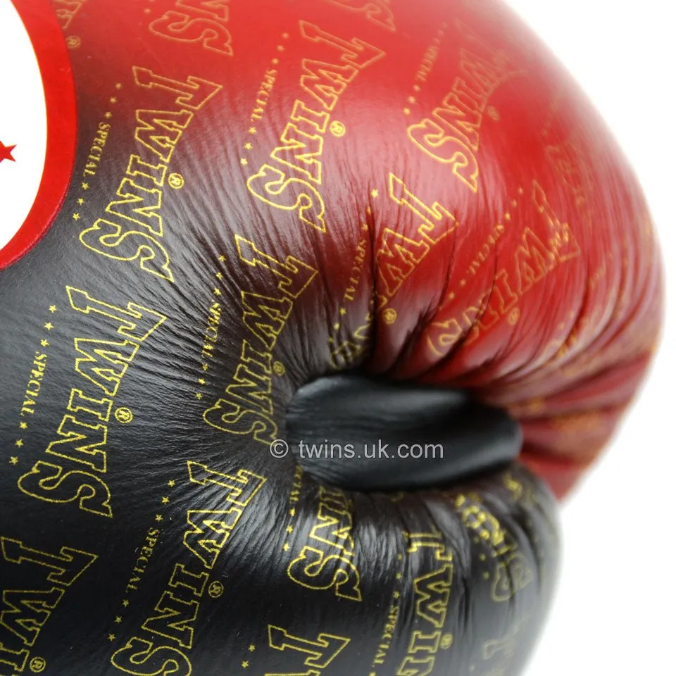 Twins Special Boxing Gloves Black-Red Fade