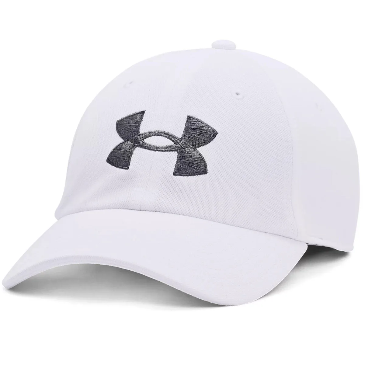 Under Armour Blitzing Adjustable Hat - Adult - White/Pitch Grey