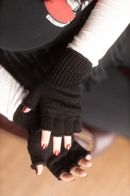 Wool Fingerless Gloves